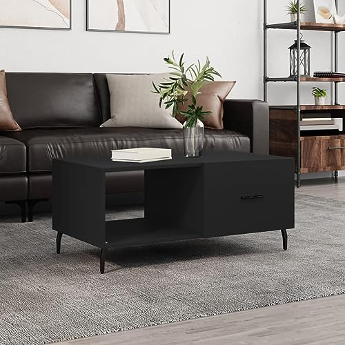 TEHTX7 Couchtisch, Wohnzimmertisch für Wohnzimmer Home Office Schwarz 90x50x40 cm Holzwerkstoff TEHTX7 Couchtisch, Wohnzimmertisch für Wohnzimmer Home Office Schwarz 90x50x40 cm Holzwerkstoff von TEHTX7
