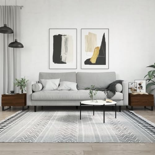 TEHTX7 Couchtische 2 STK, Wohnzimmertisch für Wohnzimmer Home Office Braun Eichen-Optik 50x46x35 cm Holzwerkstoff TEHTX7 Couchtische 2 STK, Wohnzimmertisch für Wohnzimmer Home Office Braun Eichen-Optik 50x46x35 cm Holzwerkstoff von TEHTX7