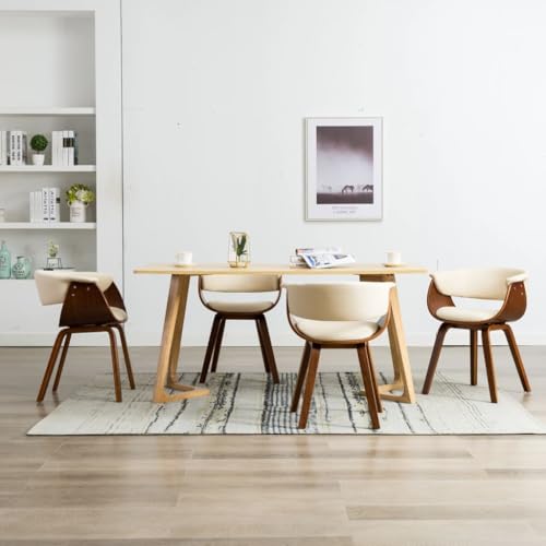 TEHTX7 Esszimmerstühle Küchenstuhl Moderne Stühle für Küche und Esszimmer 4 STK. Creme Bugholz und Kunstleder TEHTX7 Esszimmerstühle Küchenstuhl Moderne Stühle für Küche und Esszimmer 4 STK. Creme Bugholz und Kunstleder von TEHTX7