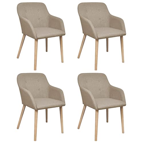 TEHTX7 Esszimmerstühle Küchenstuhl Stühle für Küche und Esszimmer 4 STK. Beige Stoff und Massivholz Eiche TEHTX7 Esszimmerstühle Küchenstuhl Stühle für Küche und Esszimmer 4 STK. Beige Stoff und Massivholz Eiche von TEHTX7