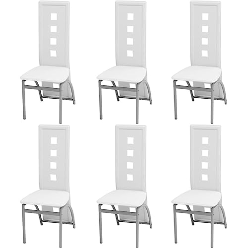 TEHTX7 Esszimmerstühle Küchenstuhl Stühle für Küche und Esszimmer 6 STK. Kunstleder Weiß TEHTX7 Esszimmerstühle Küchenstuhl Stühle für Küche und Esszimmer 6 STK. Kunstleder Weiß von TEHTX7