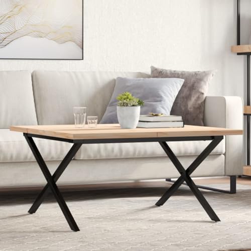 TEHTX7 X-Gestell 80x80x45,5cm Massivholz Kiefer & Gusseisen von TEHTX7