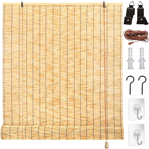 Rollo Bambus Wetterfeste Jalousien Aussen Outdoor Rollo bambusoptik Bambusrollo Outdoor Vorhang Bambus Sichtschutzrollo Für Garten Terrasse 60cm 80cm 100cm 120cm 175cm Breit Sonnenschutz Außenrollo Rollo Bambus Wetterfeste Jalousien Aussen Outdoor Rollo bambusoptik Bambusrollo Outdoor Vorhang Bambus Sichtschutzrollo Für Garten Terrasse 60cm 80cm 100cm 120cm 175cm Breit Sonnenschutz Außenrollo von TEHWDAIYOU
