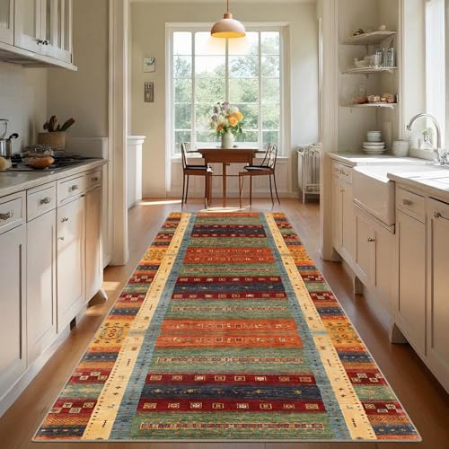 TEHWDAIYOU Langer Teppich Läufer Flur rutschfest 80 x 150 cm Küchenteppich Waschbar Teppichläufer Flurteppich läufer Anti rutsch Korridor Teppich Läufer für Flur Küche Eingang Schlafzimmer Meterware von TEHWDAIYOU