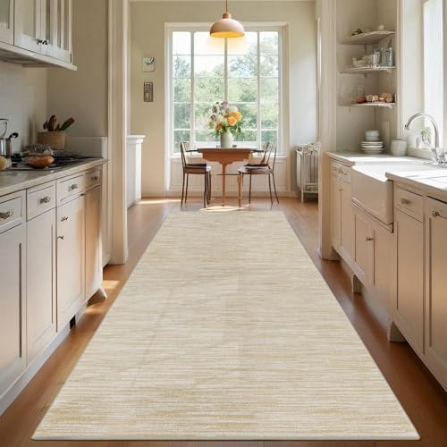 Teppich Läufer Flur Küche rutschfest Küchenteppich Eingangsteppich Teppiche Korridor Teppich Waschbar Küchenläufer Flurteppich Fußmatte Flur Runner Teppichläufer für Entryway Küche 90 x 160 cm von TEHWDAIYOU