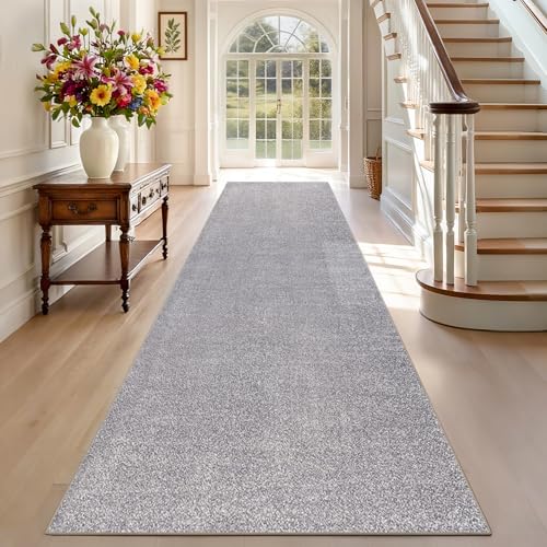 Teppich Läufer Flur Lang, Waschbar Flur Läufer Teppich, Teppichläufer Flur rutschfest Küchenteppich, Flurläufer Lang Korridor Teppich Läufer für Eingang, Küche, Waschküche 120 x 160 cm Grau Teppich Läufer Flur Lang, Waschbar Flur Läufer Teppich, Teppichläufer Flur rutschfest Küchenteppich, Flurläufer Lang Korridor Teppich Läufer für Eingang, Küche, Waschküche 120 x 160 cm Grau von TEHWDAIYOU