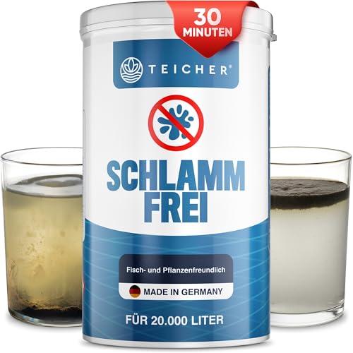 Teicher Teichschlamm Entferner Schlammfrei - Natürliche Teichreinigung mit Aktivsauerstoff | Teichschlammentferner Teich | WOW-Effekt in 30 Min | Made in Germany Teicher Teichschlamm Entferner Schlammfrei - Natürliche Teichreinigung mit Aktivsauerstoff | Teichschlammentferner Teich | WOW-Effekt in 30 Min | Made in Germany von TEICHER