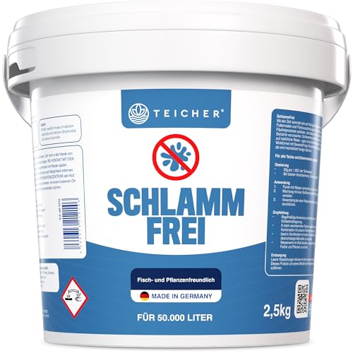 Teicher Teichschlamm Entferner Schlammfrei - Natürliche Teichreinigung mit Aktivsauerstoff | Teichschlammentferner Teich | WOW-Effekt in 30 Min | Made in Germany Teicher Teichschlamm Entferner Schlammfrei - Natürliche Teichreinigung mit Aktivsauerstoff | Teichschlammentferner Teich | WOW-Effekt in 30 Min | Made in Germany von TEICHER