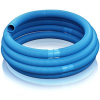 Wiltec Poolschlauch 15 m ⌀38 mm, Schwimmbadschlauch mit Muffen, Pumpenschlauch für Schwimmbecken, Saugschlauch, Solarschlauch - blau von TEICHTIP