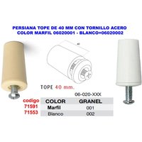 40 mm obere Jalousie mit weißer Stahlschraube 40 mm obere Jalousie mit weißer Stahlschraube von TEICOCIL