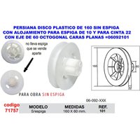 Kunststoff-Scheibenrollo ohne Dorn 16x60 für Band 2206092101 Kunststoff-Scheibenrollo ohne Dorn 16x60 für Band 2206092101 von TEICOCIL