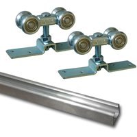 Teilemagnet - Laufschiene Alu 3 m + Beschlagset bis 90 kg Teilemagnet - Laufschiene Alu 3 m + Beschlagset bis 90 kg von TEILEMAGNET