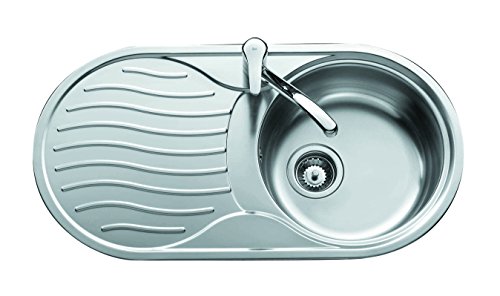 FREGADERO DR-80 1C 1E IZQDA Fregadero inox cubeta redonda y escurridor izqda., 160mm, Øgrifo, Mueble 45 von Teka