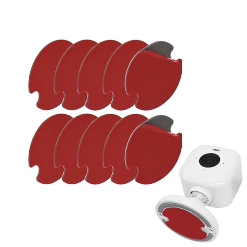 10 Stücke Hitzebeständig Klebepads Doppelseitig Extra Stark Kompatibel mit Blink Outdoor/Mini Camera Basishalterung, Blink Wandhalterung, Adhesive Replacement für Kamera Windschutzscheibe Dashcams von TEKCAM
