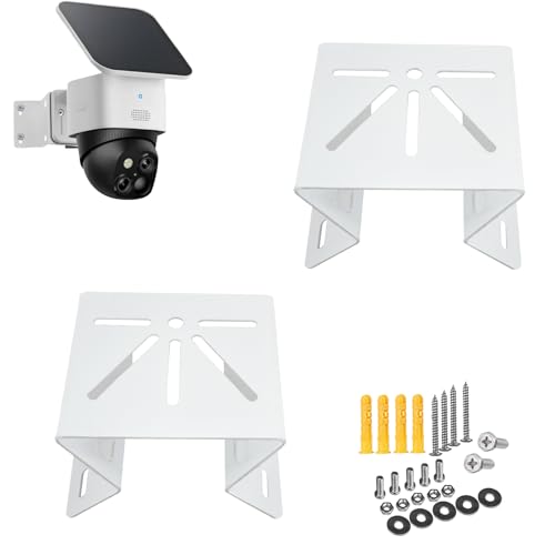 Außenwand-Eckmontage Kompatibel mit Eufy Security SoloCam S340/E30, Eufy Security 4G LTE Cam S330, 2 Pack Eckhalterung Metallhalterung für CCTV-Kameras, Weitwinkel Halter für Innen und Außenbereich Außenwand-Eckmontage Kompatibel mit Eufy Security SoloCam S340/E30, Eufy Security 4G LTE Cam S330, 2 Pack Eckhalterung Metallhalterung für CCTV-Kameras, Weitwinkel Halter für Innen und Außenbereich von TEKCAM