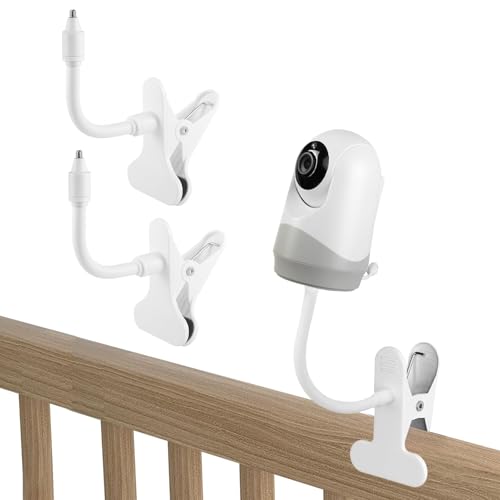 Babyphone Flexible Clip Klemmhalterung Kompatibel mit HelloBaby HB40/ HB65/HB6550/HB66/HB6339/HB6336/HB6351/HB248, Babyphone-Halterung für alle Kameras mit 1/4-Zoll-Schraube [2 Pack] von TEKCAM