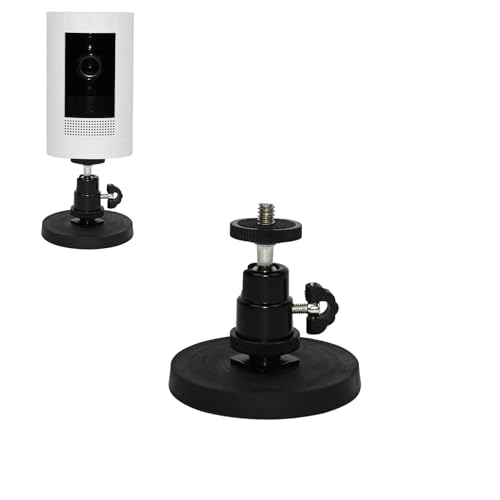 TEKCAM Magnetische Wandhalterung Kompatibel mit Ring Stick Up Cam/Pro/Ring Outdoor Camera Plus/Eufy/Arlo Kamera, Magnete Halterung mit 1/4 Schraube, Ohne Bohren Kamera Wandhalterungen-Schwarz TEKCAM Magnetische Wandhalterung Kompatibel mit Ring Stick Up Cam/Pro/Ring Outdoor Camera Plus/Eufy/Arlo Kamera, Magnete Halterung mit 1/4 Schraube, Ohne Bohren Kamera Wandhalterungen-Schwarz von TEKCAM