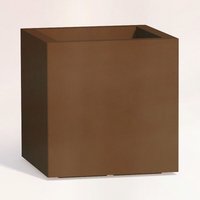 Tekcnoplast - Harz-Blumentopf eckig h 40 mod. Cube 40x40 cm Bronze von TEKCNOPLAST