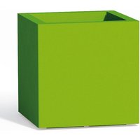 Tekcnoplast - Harz-Blumentopf eckig h 40 mod. Cube 40x40 cm Grün von TEKCNOPLAST