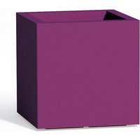 Harz-Blumentopf eckig h 40 mod. Cube 40x40 cm Violett von TEKCNOPLAST