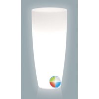 Harz-Blumentopf rund mod. Agave h 70 mit multicolor led mit Batterie von MONACIS