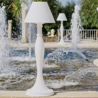 Led Bodenlampe Tischlampe Aussen und Innenbereich Garten Pool Harz mod. Eva von TEKCNOPLAST