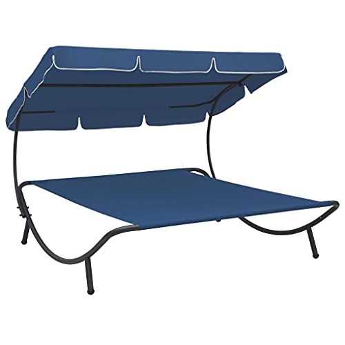 TEKEET Dieser Artikel - Outdoor-Loungebett mit Baldachin blau-schön von TEKEET