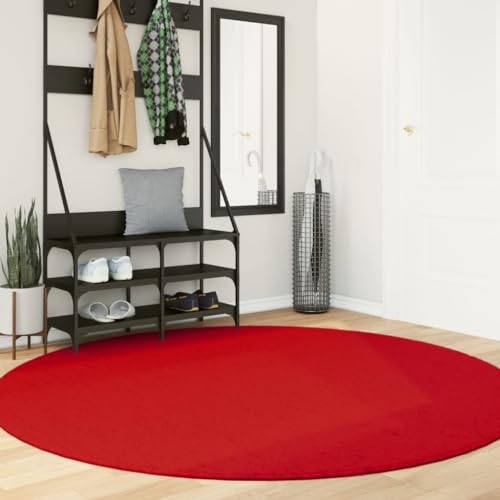 TEKEET Furniture Home Tools Teppich HUARTE Kurzflor Weich und Waschbar Rot ? 200 cm von TEKEET