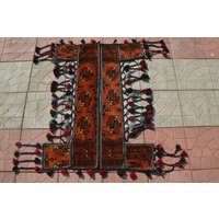 Freies Versand Atemberaubendes Bokhara Fine Quality Paar Jalar Wandbehang Teppich, Vintage Jalar, Schöne Turkoman Akhal Torba, Erstaunliche Freies Versand Atemberaubendes Bokhara Fine Quality Paar Jalar Wandbehang Teppich, Vintage Jalar, Schöne Turkoman Akhal Torba, Erstaunliche von TEKKARUG