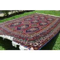 Kostenloser Versand 5 X 7 Ft Atemberaubender Samarqandi Turkoman Teppich Kostenloser Versand 5 X 7 Ft Atemberaubender Samarqandi Turkoman Teppich von TEKKARUG