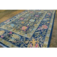 Kostenloser Versand 6 X 9 Fuß Schönes Grün Mit Blauer Kombination Blumenmuster Waschbar Natürlicher Farbstoff Teppich Kostenloser Versand 6 X 9 Fuß Schönes Grün Mit Blauer Kombination Blumenmuster Waschbar Natürlicher Farbstoff Teppich von TEKKARUG