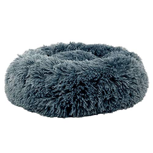 TEKONA Hundebett Katzenbett Donut Tierbett Hundekissen Rund Größe Farbe Wählbar Flauschig Weich von TEKONA