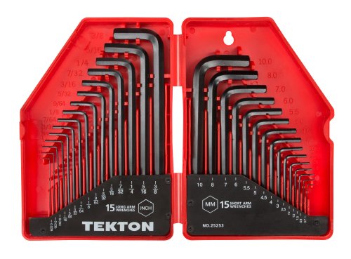 TEKTON 25253 Innensechskant-Schlüssel-Satz, Zoll/Metrisch, 30-teilig von TEKTON