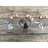 Michigan Herz Baum Weihnachtsschmuck von TEKmetalart