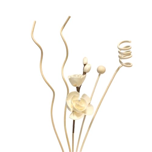 TELAIN Raumduft Diffusor Set mit 5 Sticks Aus Natürlichen Materialien für Wohnzimmer Schlafzimmer Badezimmer Büro Dekoration von TELAIN