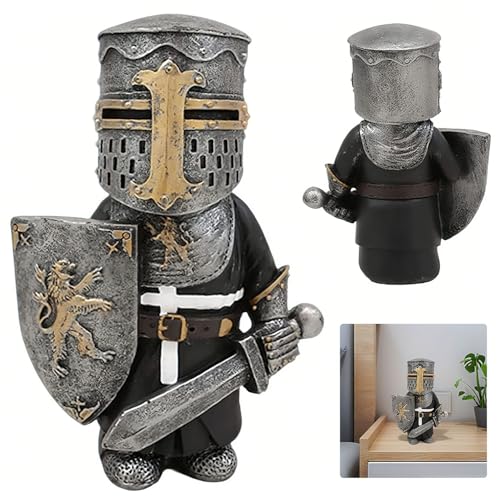 Gothic Ritter Wächter Zwerg, Gartenzwerge Ritter Figur, Mittelalter Miniatur Europäische Ritter, Ritter Wächter Skulptur, Gartenzwerg Ritter, Für Innenhöfe, Rasenflächen Dekorationen Gothic Ritter Wächter Zwerg, Gartenzwerge Ritter Figur, Mittelalter Miniatur Europäische Ritter, Ritter Wächter Skulptur, Gartenzwerg Ritter, Für Innenhöfe, Rasenflächen Dekorationen von TELAOBAN