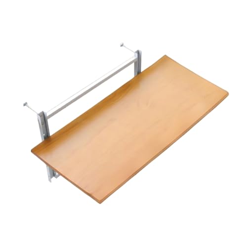 Balkonhängetisch,Verstellbarer Hängeklapptisch,Wandmontierter Schreibtisch,Regale Mit Konsolen,Klappbarer Hängetisch Für Drinnen Und Draußen,Balkontisch Hängend(80 * 35cm/31.4 * 13.7in) von TELCIM