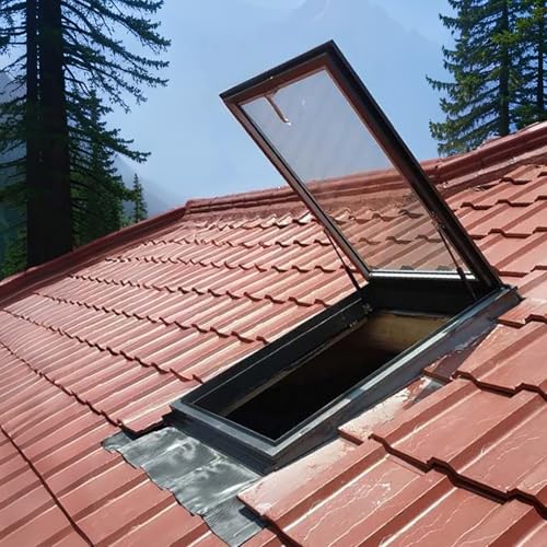 Dachfenster,Ausstieg Dachluke,Dachfenster Auf Geneigten Flachdächern,Mehrzweckfenster,Dachausstieg,Ausstieg Dachausstiegsfenster,Geeignet Für Keller,Wintergärten(80 * 100cm/31.5 * 39.3in) von TELCIM
