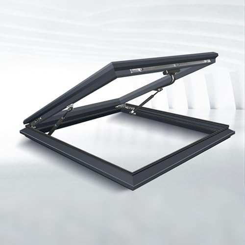Dachfenster,Ausstieg Dachluke,Dachfenster Mit Geneigtem Flachdach,Egress Roof Window,Oberlicht Aus Gehärtetem Glas,Dachfenster Mit Öffnung Aus Aluminium(100 * 100cm/39.3 * 39.3in) von TELCIM