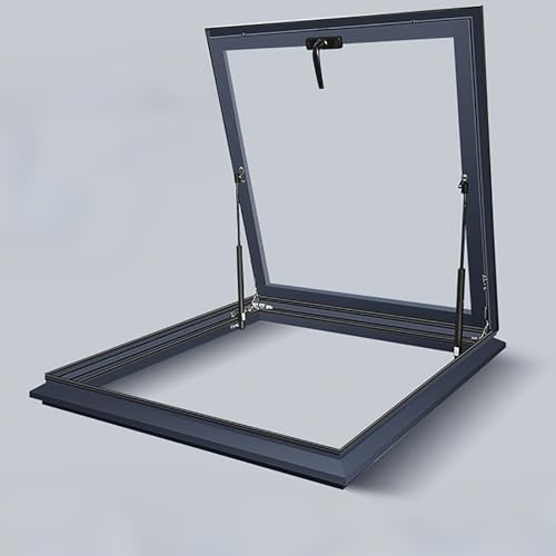 Dachfenster,Ausstieg Dachluke,Lichtschachtfenster,Doppelschichtiges Unterirdisches Lichtschachtfenster Aus Gehärtetem Glas,Geeignet Für Wintergarten,Dachboden(68 * 88cm/26.7 * 34.6in) von TELCIM