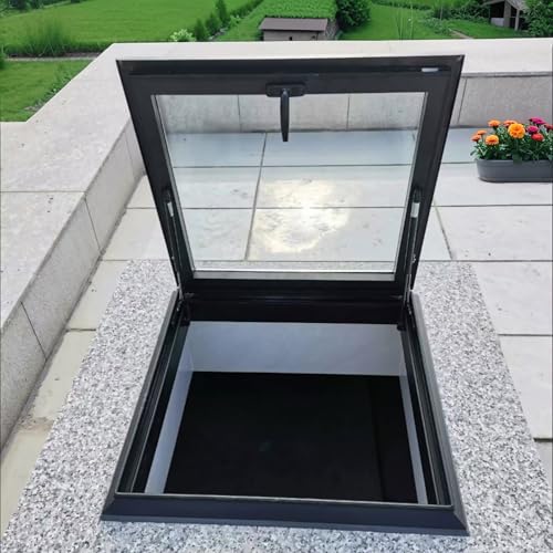 Dachfenster,Ausstieg Dachluke,Manueller Lüftungsauslass,Oberlicht Aus Gehärtetem Glas,Dachfenster Im Wintergarten,Geeignet Für Dachböden Und Keller(78 * 118cm/30.7 * 46.4in) von TELCIM