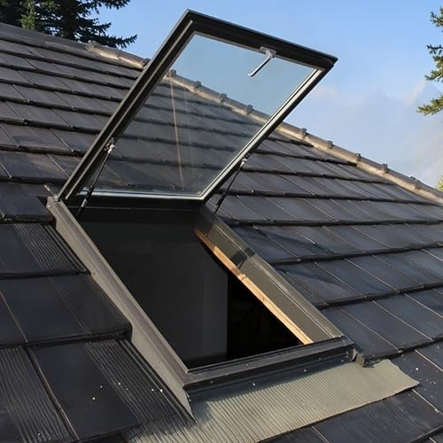 Dachfenster,Ausstieg Dachluke,Oberlicht Aus Aluminiumlegierung,Ausstieg Dachausstiegsfenster,Mehrzweckfenster,nach Oben Zu Öffnen(68 * 88cm/26.7 * 34.6in) von TELCIM