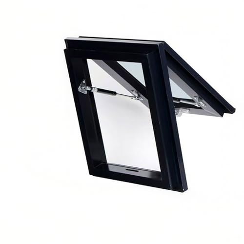 Dachfenster,Transparentes Dachfenster,Ausstiegsfenster Dachausstieg,Manuelles Schiebedach,Geneigtes Flachdach-Lichtschachtfenster,Leitung Dachfenster Mit Stützstange(78 * 118cm/30.7 * 46.4in) von TELCIM