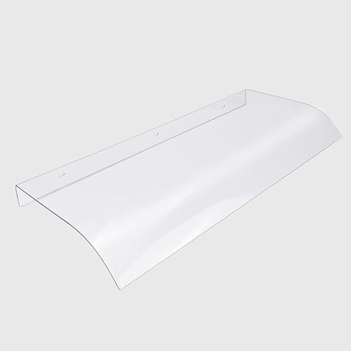 Vordach Für Haustür, Fenster Markisen Aus 3.5 Mm Transparent Polycarbonat, Überdachung Haustürvordach, Pultbogenvordach Für Tür Fenster Veranda(40x120cm/15.7x47.2in) von TELCIM