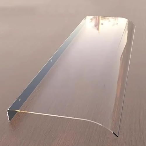 Vordach Für Haustür, Überdachung Haustürvordach, Draußen Regendach, Unsichtbare Fenster Markisen, Pultvordach Aus Polycarbonat Transparent, Regen Schneeschutz(40x120cm/15.7x47.2in) von TELCIM