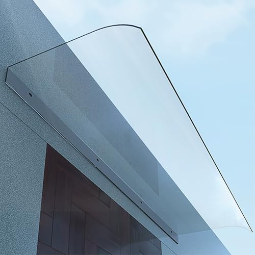 Vordach Für Haustür Überdachung, Transparentem Fenster Markise, 3,5 Mm Dick Polycarbonat Draußen Regendach, Für Draußen Haus Balkon Garage Fenster(50x100cm/19.7x39.4in) von TELCIM
