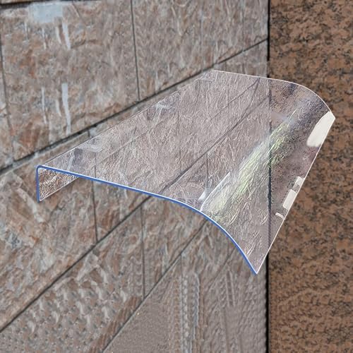 Vordach Für Haustür Überdachung, Transparentes Fenstermarkise, Draußen Regendach, Schutz Wetterfest Pultvordach, Für Tür Fenster Balkon Garage Terrasse(40x60cm/15.7x23.6in) von TELCIM