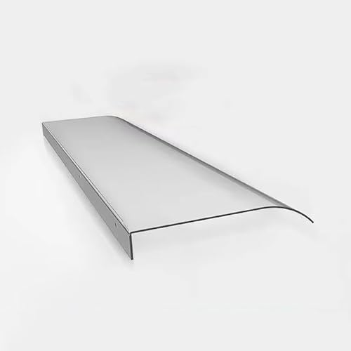 Vordach Überdachung Haustürvordach, 3.5mm Dick Polycarbonat Fenster Markisen, Transparentes Pultbogenvordach, Wetterschutz Türvordach(50x80cm/19.7x31.5in) von TELCIM