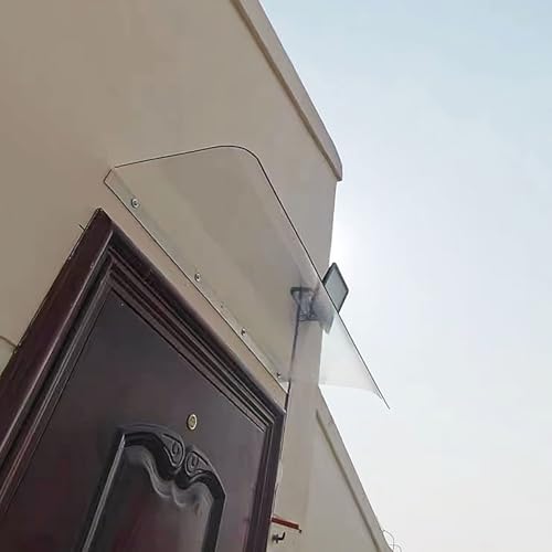 Vordach Überdachung Haustürvordach, Draußen Regendach, Sonnenschutz Regenschutz Markisen, Unsichtbare Fenster Vordach, Für Tür Fenster Balkon Garage Terrasse(50x100cm/19.7x39.4in) von TELCIM
