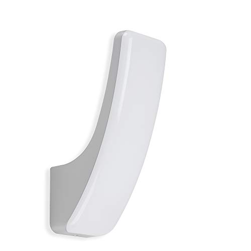 Telefunken - LED Außenwandleuchte, Außenwandlampe, 15 Watt, 1.800 Lumen, 4.000 Kelvin, IP44, Silberfarbig, 263x86x144mm (LxBxH) von TELEFUNKEN